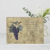 ワインパーティー 紫ぶどうのフルーツワイン試飲会 ご招待 招待状 (スタンド正面)