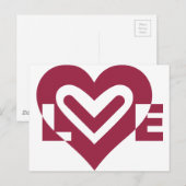 ワインパープルで愛 ポストカード (正面/裏面)