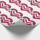 ワインパープルで愛 ラッピングペーパー (角)