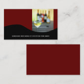 ワインビジネスカード{Red} 名刺 (正面/裏面)