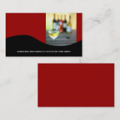 ワインビジネスカード{Red} 名刺 (正面/裏面)