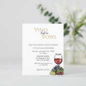 ワインビフォーバウズの結婚前お披露目招待状 (スタンド正面)