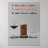 ワインビールの水 ポスター (正面)