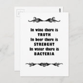 ワインビール水 ポストカード (正面/裏面)