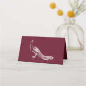 ワインピーコックフローリッシュ披露宴座席表 プレイスカード (裏面)