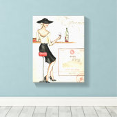 ワインファッショニスタ キャンバスプリント (インサイチュ (ウッドフロア))