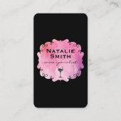 ワインファンシーの汚れ付きラベルワイン 名刺 (正面)