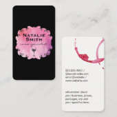 ワインファンシーの汚れ付きラベルワイン 名刺 (正面/裏面)