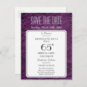 ワインフェイクテクスチャパーティーまたは懇親会日付の保存 案内ポストカード (正面/裏面)