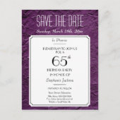 ワインフェイクテクスチャパーティーまたは懇親会日付の保存 案内ポストカード (正面)