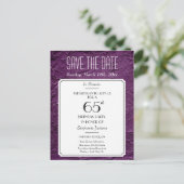 ワインフェイクテクスチャパーティーまたは懇親会日付の保存 案内ポストカード (スタンド正面)