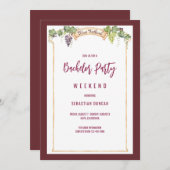 ワインフェスティバル 招待状 (正面/裏面)