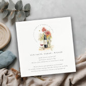 ワインフローラのおもしろい事実結婚を愛する応援 スタンダードカクテルナプキン