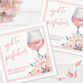 ワインフローラ誕生日パーティー スタンダードカクテルナプキン