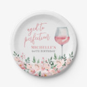 ワインフローラ誕生日パーティー ペーパープレート (正面)