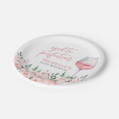 ワインフローラ誕生日パーティー ペーパープレート (アングル)