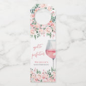 ワインフローラ誕生日パーティー ボトルネックタグ (正面)