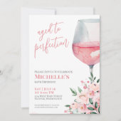 ワインフローラ60th誕生日パーティー 招待状 (正面)