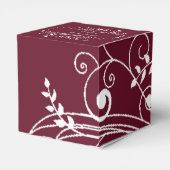 ワインフローリッシュ結婚式の引き出物ボックス フェイバーボックス (裏面サイド)