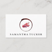 ワインブドウのロゴ 名刺 (正面)