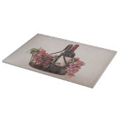 ワインブドウの切り板鍛錬鉄籠 カッティングボード (角)