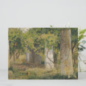 ワインブドウ付きペルゴラ（ブドウ畑の風景） カード (スタンド正面)