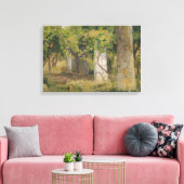 ワインブドウ付きペルゴラ（ブドウ畑の風景） キャンバスプリント (インサイチュ (リビング))