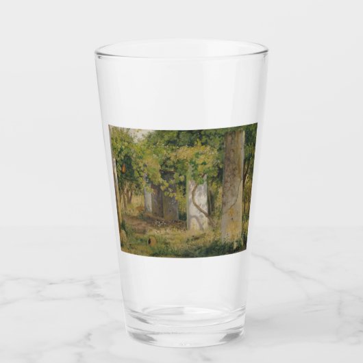 ワインブドウ付きペルゴラ(ブドウ畑の風景) タンブラーグラス (正面)