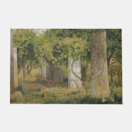 ワインブドウ付きペルゴラ（ブドウ畑の風景） ドアマット