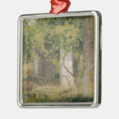 ワインブドウ付きペルゴラ（ブドウ畑の風景） メタルオーナメント (左)