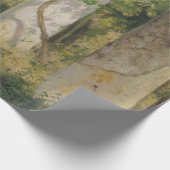 ワインブドウ付きペルゴラ（ブドウ畑の風景） ラッピングペーパー (角)