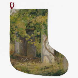 ワインブドウ付きペルゴラ（ブドウ畑の風景） ラージクリスマスストッキング