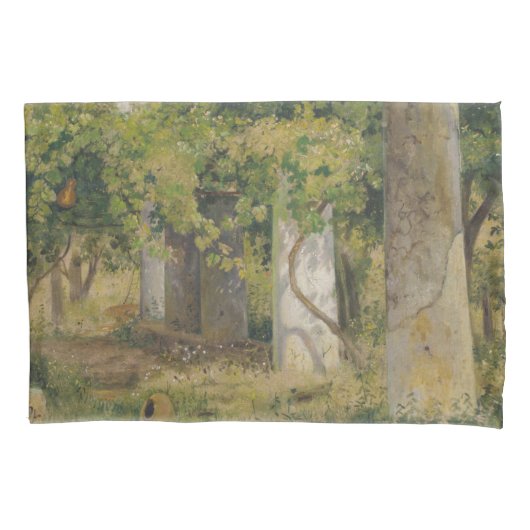 ワインブドウ付きペルゴラ（ブドウ畑の風景） 枕カバー (正面左)