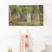 ワインブドウ付きペルゴラ（ブドウ畑の風景） 横断幕 (インサイチュ)