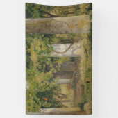 ワインブドウ付きペルゴラ（ブドウ畑の風景） 横断幕 (縦)