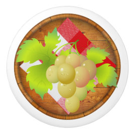 ワインブドウ引き出しノブ セラミックノブ