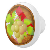 ワインブドウ引き出しノブ セラミックノブ (右)