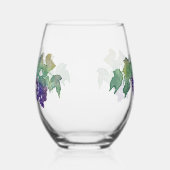 ワインブドウ茎なしワイングラス ステムなしワイングラス (左)