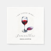 ワインブライダルシャワーテーマ スタンダードカクテルナプキン (正面)