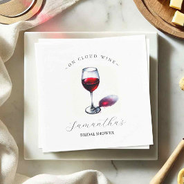 ワインブライダルシャワーテーマ スタンダードカクテルナプキン