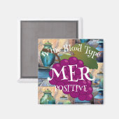 ワインブラッドタイプジンフェンデルポジティブ o ab b マグネット (正面/裏面)