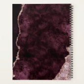 ワインブルゴーニュバラ金ゴールドアガートマーブルザデイトを保存 プランナー手帳 (裏面)