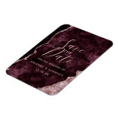 ワインブルゴーニュバラ金ゴールドアガートマーブルザデイトを保存 マグネット (左側)