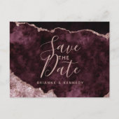 ワインブルゴーニュバラ金ゴールドアガートマーブルザデイトを保存 案内ポストカード (正面)