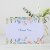 ワインブルーの花 サンキューカード (スタンド正面)