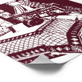 ワインベッドルームスケッチ ポスター (角)