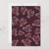 ワインベリー&紅葉感謝祭ディナー 招待状 (裏面)