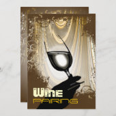 ワインペア試飲パーティー~ 招待状 (正面/裏面)