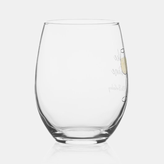 ワインホワイトワ素晴らしイン誕生日のように熟成 ステムなしワイングラス (右)