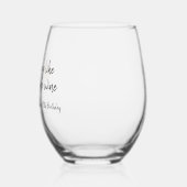 ワインホワイトワ素晴らしイン誕生日のように熟成 ステムなしワイングラス (左)